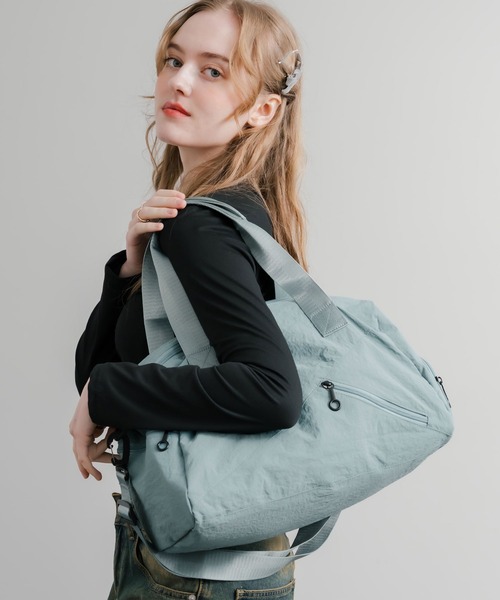 Rocky Monroe(ロッキーモンロー)の「2WAY ナイロンボストンバッグ/ショルダーバッグ/トラベルバッグ(ボストンバッグ・メンズ・ブラック/ピンク/グリーン/ブルー/カーキ・FREE)」の4枚目の写真
