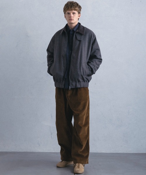 +phenix(プラスフェニックス)の「【WEB・直営店限定】+phenix(プラスフェニックス)WOOL-LIKE PADDED BLOUSON ウールライク パデッド ブルゾン(ブルゾン・メンズ・グレー/ブラウン・M/L)」の5枚目の写真