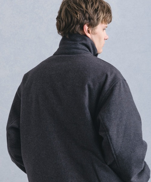 +phenix(プラスフェニックス)の「【WEB・直営店限定】+phenix(プラスフェニックス)WOOL-LIKE PADDED BLOUSON ウールライク パデッド ブルゾン(ブルゾン・メンズ・グレー/ブラウン・M/L)」の11枚目の写真