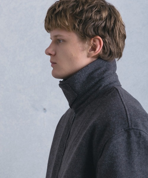 +phenix(プラスフェニックス)の「【WEB・直営店限定】+phenix(プラスフェニックス)WOOL-LIKE PADDED BLOUSON ウールライク パデッド ブルゾン(ブルゾン・メンズ・グレー/ブラウン・M/L)」の12枚目の写真