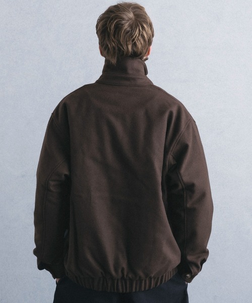 +phenix(プラスフェニックス)の「【WEB・直営店限定】+phenix(プラスフェニックス)WOOL-LIKE PADDED BLOUSON ウールライク パデッド ブルゾン(ブルゾン・メンズ・グレー/ブラウン・M/L)」の13枚目の写真