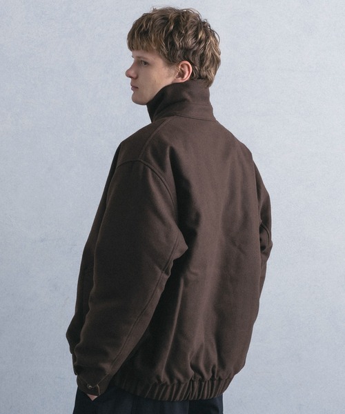 +phenix(プラスフェニックス)の「【WEB・直営店限定】+phenix(プラスフェニックス)WOOL-LIKE PADDED BLOUSON ウールライク パデッド ブルゾン(ブルゾン・メンズ・グレー/ブラウン・M/L)」の14枚目の写真