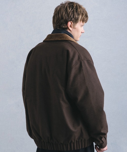 +phenix(プラスフェニックス)の「【WEB・直営店限定】+phenix(プラスフェニックス)WOOL-LIKE PADDED BLOUSON ウールライク パデッド ブルゾン(ブルゾン・メンズ・グレー/ブラウン・M/L)」の15枚目の写真