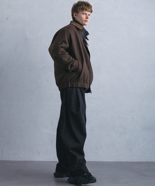 +phenix(プラスフェニックス)の「【WEB・直営店限定】+phenix(プラスフェニックス)WOOL-LIKE PADDED BLOUSON ウールライク パデッド ブルゾン(ブルゾン・メンズ・グレー/ブラウン・M/L)」の19枚目の写真