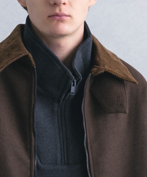 +phenix(プラスフェニックス)の「【WEB・直営店限定】+phenix(プラスフェニックス)WOOL-LIKE PADDED BLOUSON ウールライク パデッド ブルゾン(ブルゾン・メンズ・グレー/ブラウン・M/L)」の20枚目の写真