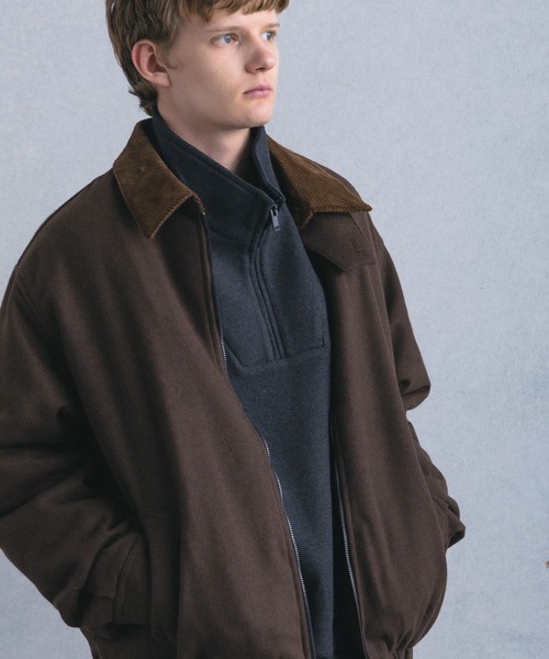+phenix(プラスフェニックス)の「【WEB・直営店限定】+phenix(プラスフェニックス)WOOL-LIKE PADDED BLOUSON ウールライク パデッド ブルゾン(ブルゾン・メンズ・グレー/ブラウン・M/L)」の22枚目の写真