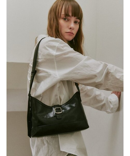 SEMICODE（セミコード）の「veil middle bag - black（ショルダーバッグ・レディース・その他・FREE）」の2枚目の写真
