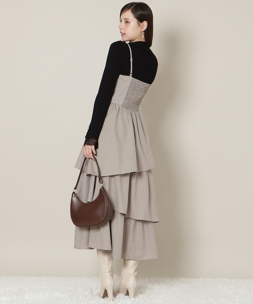 WILLSELECTION（ウィルセレクション）の「【New Year's Item】ティアードキャミワンピース（ワンピース・レディース・ブラウン系その他/ピンク/ベージュ/ミント・FREE）」の14枚目の写真