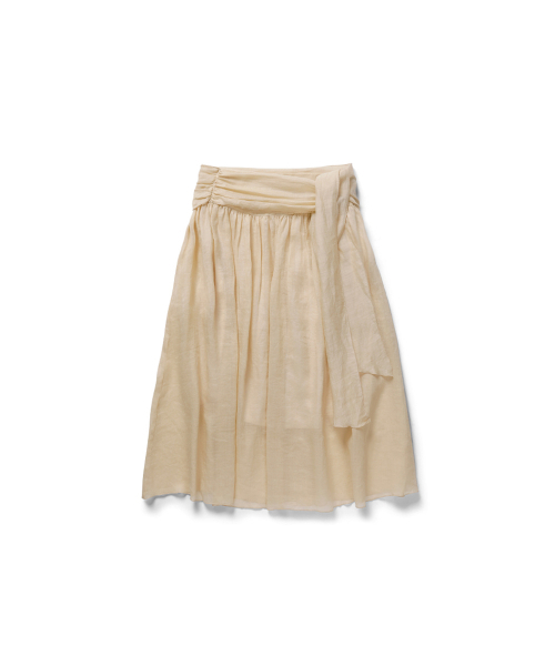 WITHOUT SUMMER（ウィズアウトサマ）の「アーモンドストラップスカート_ベージュ（スカート・レディース・その他・SMALL/MEDIUM）」の2枚目の写真