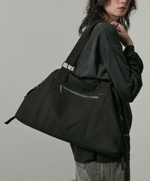 Alfred Alex（アルフレッドアレックス）の「【Alfred Alex】ヴィンテージライク 2WAY ビッグ ショルダー ボストンバッグ（ボストンバッグ）」