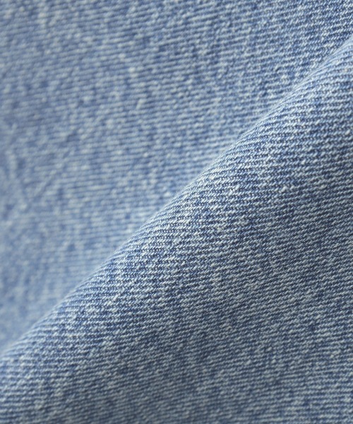 earth music&ecology(アースミュージックアンドエコロジー)の「デニムノーカラーカバーオール(カバーオール・レディース・ライトインディゴブルー・FREE)」の22枚目の写真