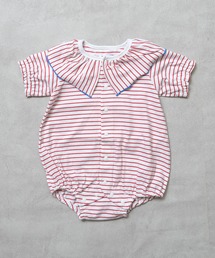 LaStella（ラステラ）の「メロウカラーボーダーボディシャツ/baby（ロンパース）」