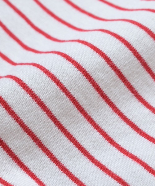 LaStella（ラステラ）の「メロウカラーボーダーボディシャツ/baby（ロンパース・キッズ・レッド/ベージュ/ライトブルー・80/70）」の11枚目の写真