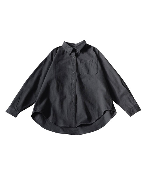 antiqua（アンティカ）の「綿100％  シャツ（シャツ/ブラウス・レディース・ブルー/ブラック・ONESIZE）」の12枚目の写真