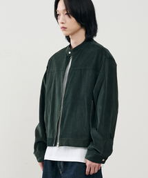 ARRAYED（アレイド）の「バーティカルバイカー クロップコーデュロイジャケット [GREEN]（デニムジャケット）」