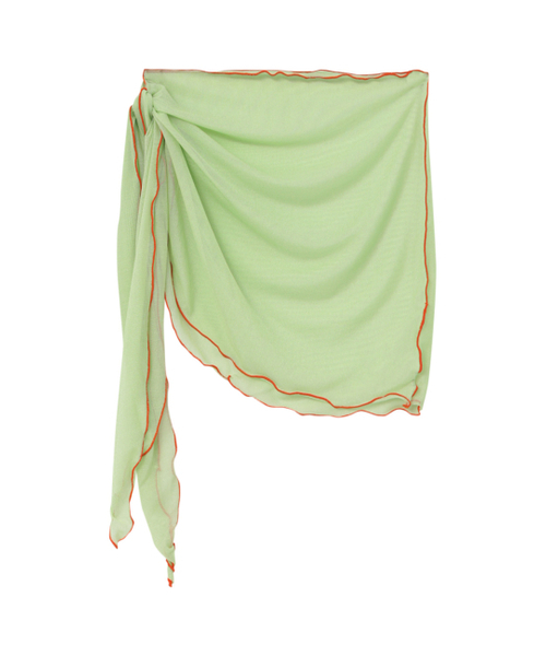 SURFEA(サーフィー)の「AMOUR WRAP SKIRT_GREEN(スカート・レディース・その他・FREE)」の2枚目の写真