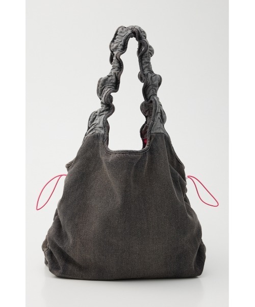 RODEO CROWNS WIDE BOWL（ロデオクラウンズワイドボウル）の「デニムフリルギャザーバッグ（トートバッグ・レディース・ブルー/ブラック・FREE）」の5枚目の写真