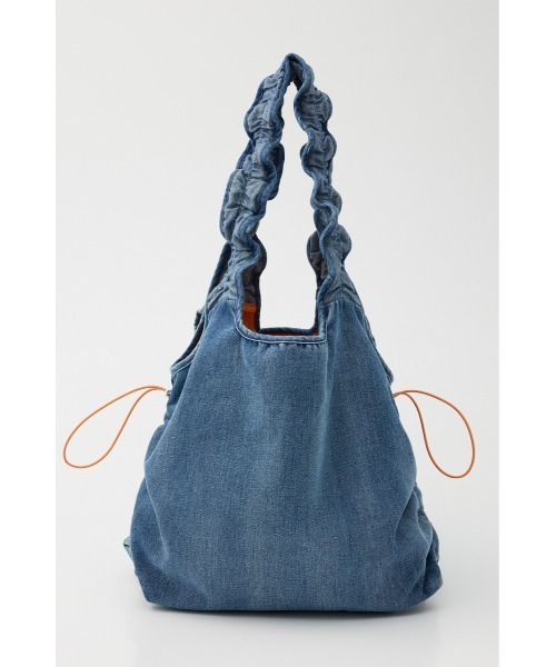 RODEO CROWNS WIDE BOWL（ロデオクラウンズワイドボウル）の「デニムフリルギャザーバッグ（トートバッグ・レディース・ブルー/ブラック・FREE）」の11枚目の写真