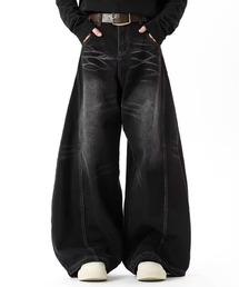 JOHNNY WOLF | KAINE ワイドバギー バレル デニムパンツ(デニムパンツ)