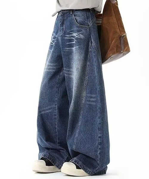 JOHNNY WOLF(ジョニーウルフ)の「KAINE ワイドバギー バレル デニムパンツ(デニムパンツ・メンズ・ブルー/ブラック・L/M/S)」の17枚目の写真