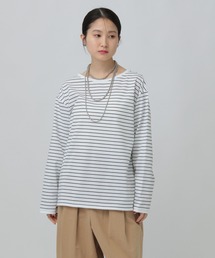LEPSIM | 細ピッチボーダーロンT　634629(Tシャツ/カットソー)