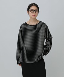 LEPSIM | 細ピッチボーダーロンT　634629(Tシャツ/カットソー)