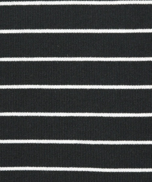 LEPSIM(レプシィム)の「細ピッチボーダーロンT 634629(Tシャツ/カットソー・レディース・グリーン/ブラック/オフホワイト・FREE)」の6枚目の写真