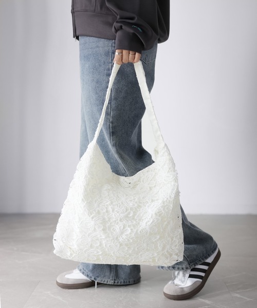 Riberry（リベリー）の「レーストートバッグ（トートバッグ・レディース・オフホワイト・FREE）」の6枚目の写真