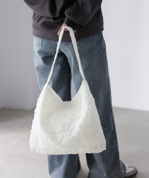 Riberry（リベリー）の「レーストートバッグ（トートバッグ・レディース・オフホワイト・FREE）」の7枚目の写真