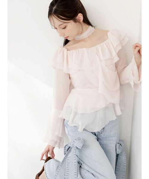 dazzlin（ダズリン）の「リボンバレルデニムパンツ（デニムパンツ・レディース・インディゴブルー/ライトブルー・MEDIUM/SMALL）」の8枚目の写真