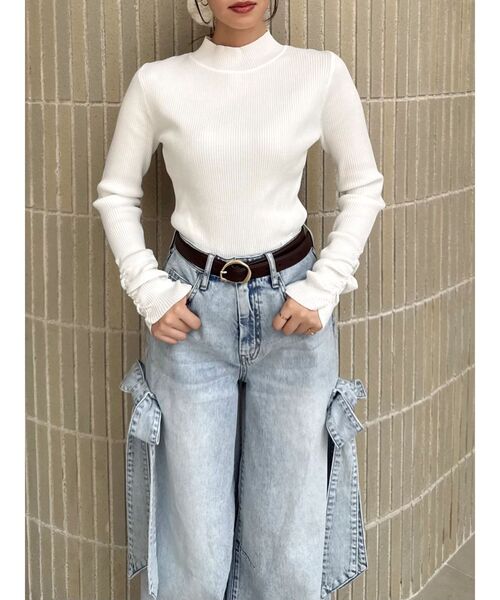 dazzlin（ダズリン）の「リボンバレルデニムパンツ（デニムパンツ・レディース・インディゴブルー/ライトブルー・MEDIUM/SMALL）」の15枚目の写真