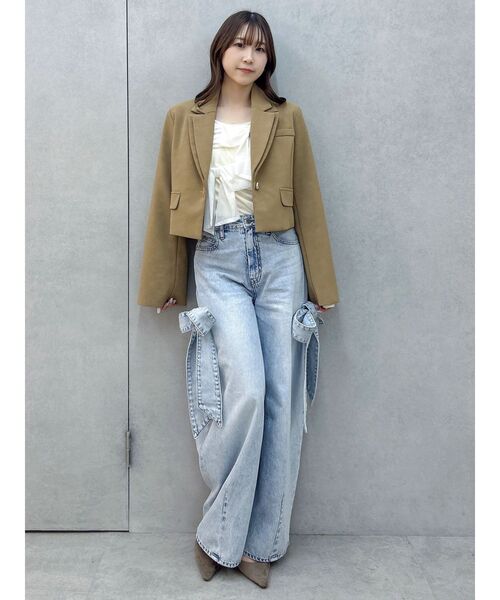 dazzlin（ダズリン）の「リボンバレルデニムパンツ（デニムパンツ・レディース・インディゴブルー/ライトブルー・MEDIUM/SMALL）」の21枚目の写真