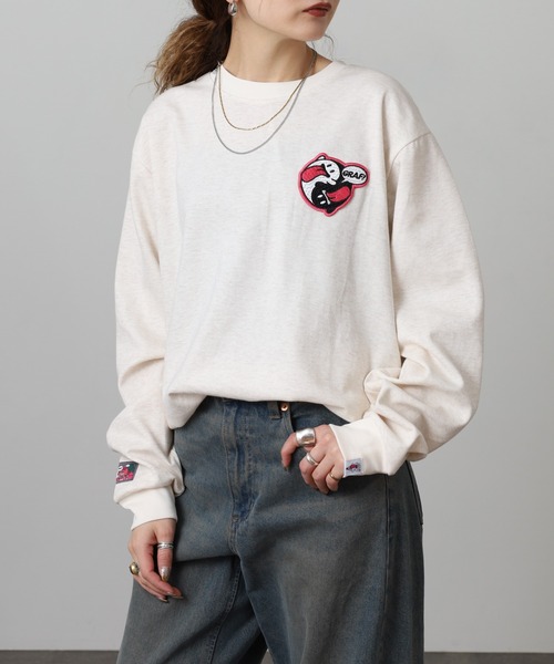 GRAF&WU(グラフアンドユー)の「GRAF&WU-12BOOGHOST/グラフ&ウー12ベロゴースト LS/TEE 長袖 ※五行起源バージョン(Tシャツ/カットソー・メンズ・ダークグレー/オートミール・L/M/XL)」の22枚目の写真