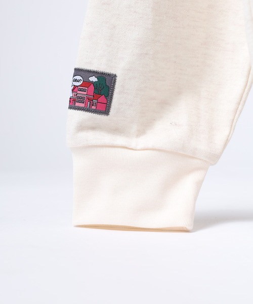 GRAF&WU(グラフアンドユー)の「GRAF&WU-12BOOGHOST/グラフ&ウー12ベロゴースト LS/TEE 長袖 ※五行起源バージョン(Tシャツ/カットソー・メンズ・ダークグレー/オートミール・L/M/XL)」の3枚目の写真