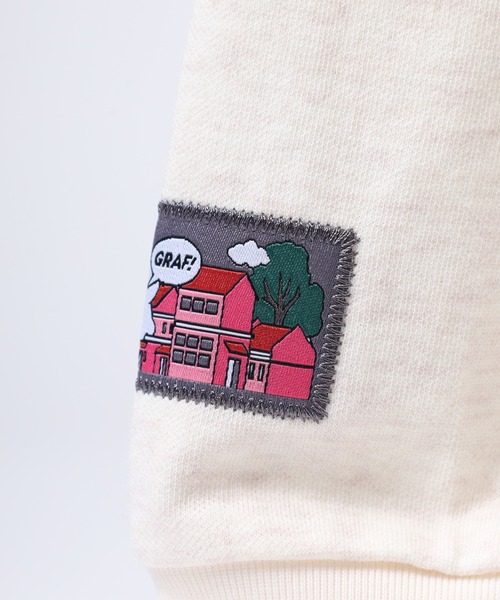 GRAF&WU(グラフアンドユー)の「GRAF&WU-12BOOGHOST/グラフ&ウー12ベロゴースト LS/TEE 長袖 ※五行起源バージョン(Tシャツ/カットソー・メンズ・ダークグレー/オートミール・L/M/XL)」の4枚目の写真