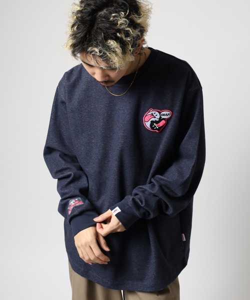GRAF&WU(グラフアンドユー)の「GRAF&WU-12BOOGHOST/グラフ&ウー12ベロゴースト LS/TEE 長袖 ※五行起源バージョン(Tシャツ/カットソー・メンズ・ダークグレー/オートミール・L/M/XL)」の10枚目の写真