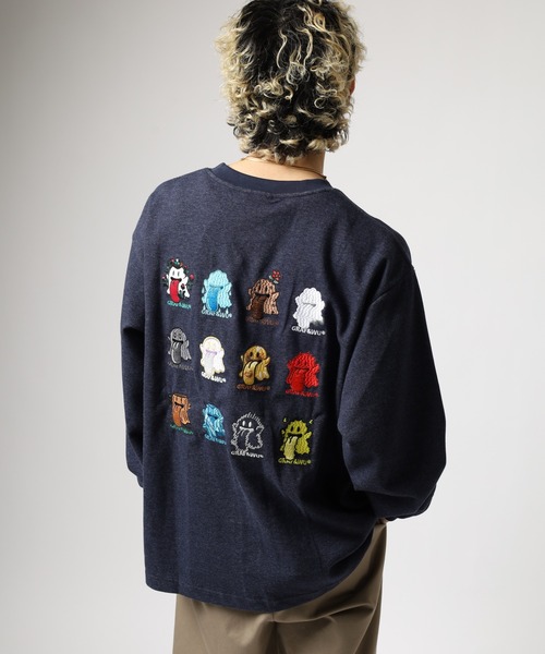 GRAF&WU(グラフアンドユー)の「GRAF&WU-12BOOGHOST/グラフ&ウー12ベロゴースト LS/TEE 長袖 ※五行起源バージョン(Tシャツ/カットソー・メンズ・ダークグレー/オートミール・L/M/XL)」の14枚目の写真