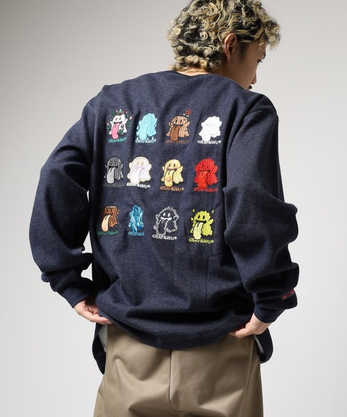 GRAF&WU(グラフアンドユー)の「GRAF&WU-12BOOGHOST/グラフ&ウー12ベロゴースト LS/TEE 長袖 ※五行起源バージョン(Tシャツ/カットソー・メンズ・ダークグレー/オートミール・L/M/XL)」の15枚目の写真