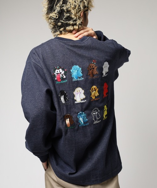 GRAF&WU(グラフアンドユー)の「GRAF&WU-12BOOGHOST/グラフ&ウー12ベロゴースト LS/TEE 長袖 ※五行起源バージョン(Tシャツ/カットソー・メンズ・ダークグレー/オートミール・L/M/XL)」の16枚目の写真