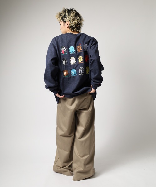 GRAF&WU(グラフアンドユー)の「GRAF&WU-12BOOGHOST/グラフ&ウー12ベロゴースト LS/TEE 長袖 ※五行起源バージョン(Tシャツ/カットソー・メンズ・ダークグレー/オートミール・L/M/XL)」の17枚目の写真