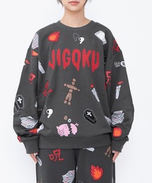 PUNYUS | 【新サイズ】天国と地獄総柄スウェット(スウェット)