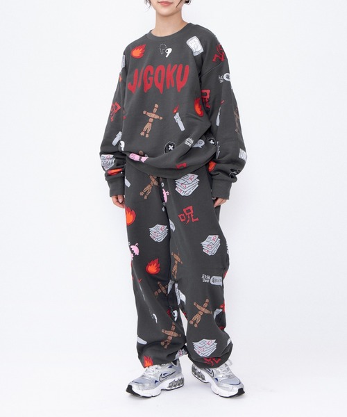 PUNYUS（プニュズ）の「【新サイズ】天国と地獄総柄スウェット（スウェット・レディース・ホワイト/スミクロ・2/1/3/4/5）」の17枚目の写真