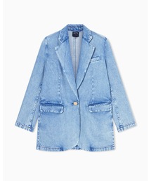 ARMANI EXCHANGE（アルマーニエクスチェンジ）の「【A|X アルマーニ エクスチェンジ】ライトブルーデニム ブレストジャケット（テーラードジャケット）」