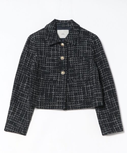 ミックスツイードジャケット（その他アウター）｜TIARA（ティアラ）の