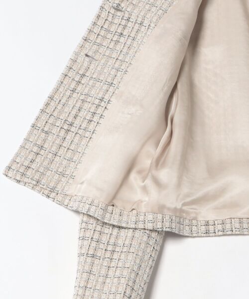 ミックスツイードジャケット（その他アウター）｜TIARA（ティアラ）の