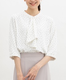 Honeys | 6分袖ボウタイブラウス(シャツ/ブラウス)