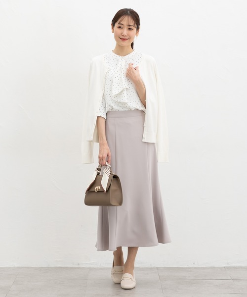 Honeys（ハニーズ）の「６分袖ボウタイブラウス（シャツ/ブラウス・レディース・ホワイト/ホワイト系その他/ブラック系その他/ライトブルー/ライトグレー・M/3L/S/LL/L）」の14枚目の写真