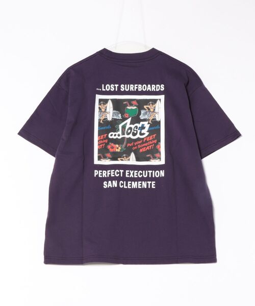 lost(ロスト)の「lost/ロスト メンズ 半袖 Tシャツ MEYHEM FINE CURVES TEE LM6S-2109(Tシャツ/カットソー・メンズ・ブラック/ホワイト/パープル・XL/L/M)」の4枚目の写真