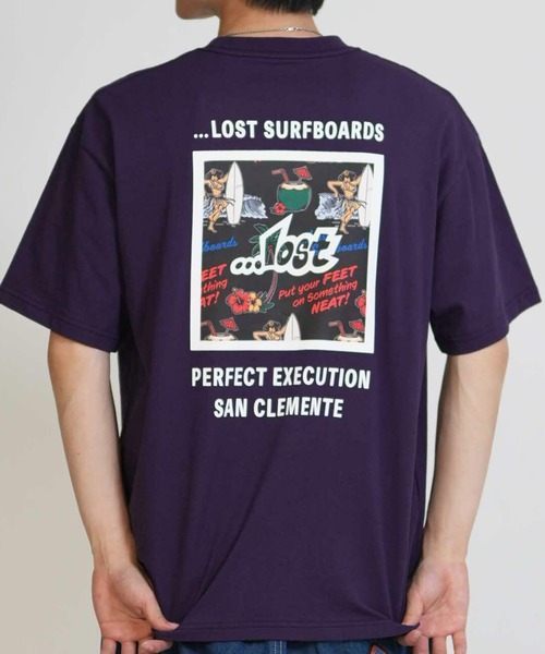 lost(ロスト)の「lost/ロスト メンズ 半袖 Tシャツ MEYHEM FINE CURVES TEE LM6S-2109(Tシャツ/カットソー・メンズ・ブラック/ホワイト/パープル・XL/L/M)」の3枚目の写真