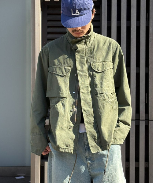 bal(バル)の「BAL / バル POCKET FIELD JACKET(その他アウター・メンズ・カーキ/ブラック・2/3)」の1枚目の写真